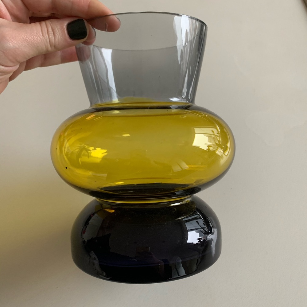 West Elm Totem Colored Glass Vase